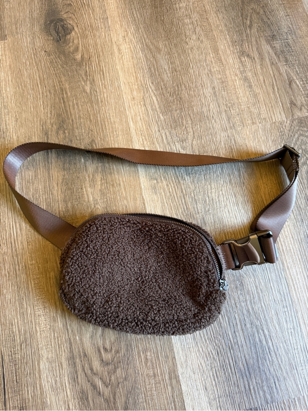 Brown Sherpa Fanny Pack Belt Bag